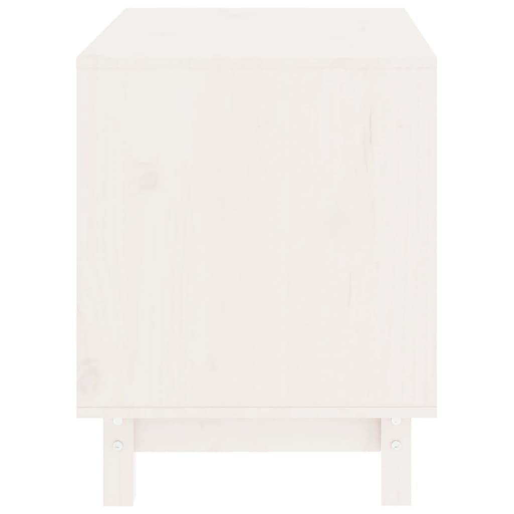 vidaXL Casă pentru câini, alb, 60x45x57 cm, lemn masiv de pin