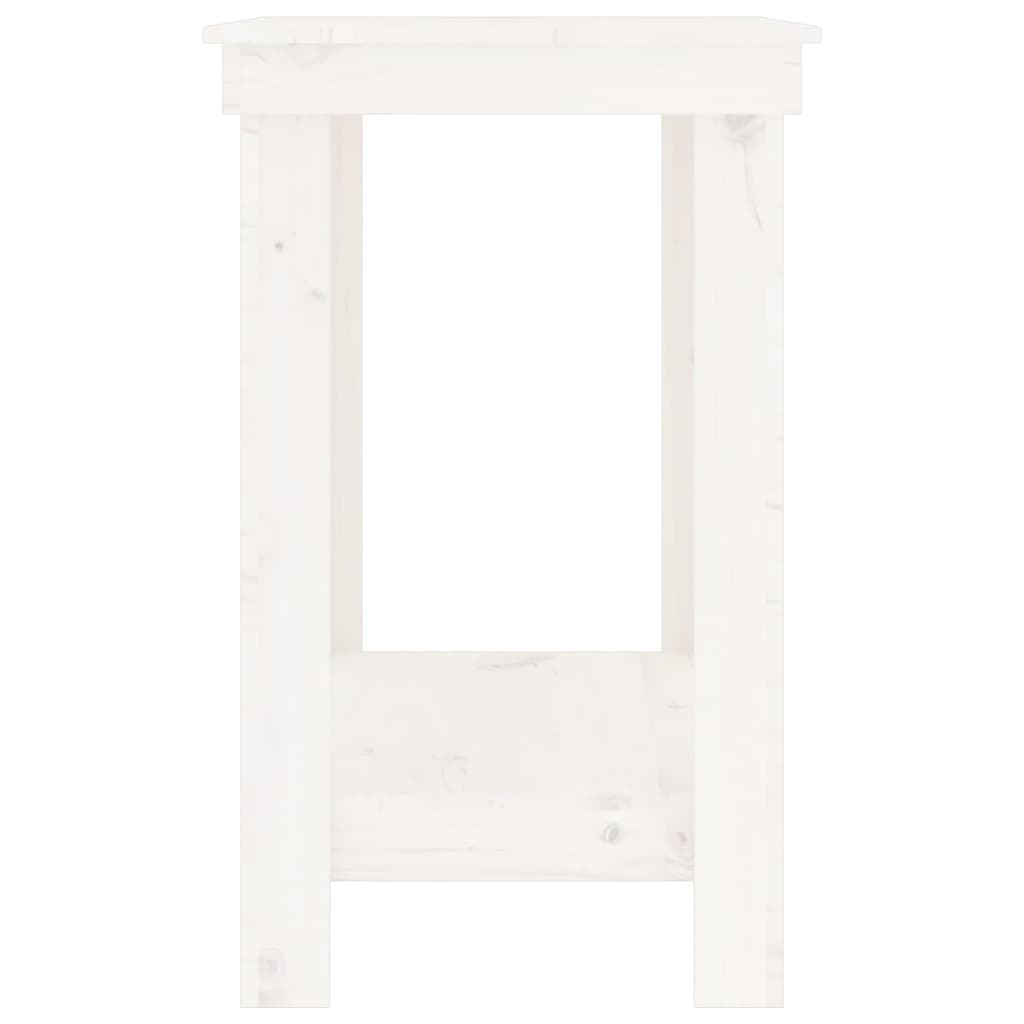 vidaXL Banc de lucru, alb, 80x50x80 cm, lemn masiv pin vidaXL Banc de lucru, alb, 80x50x80 cm, lemn masiv pin