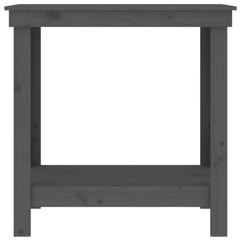 vidaXL Banc de lucru, gri, 80x50x80 cm, lemn masiv pin vidaXL Banc de lucru, gri, 80x50x80 cm, lemn masiv pin