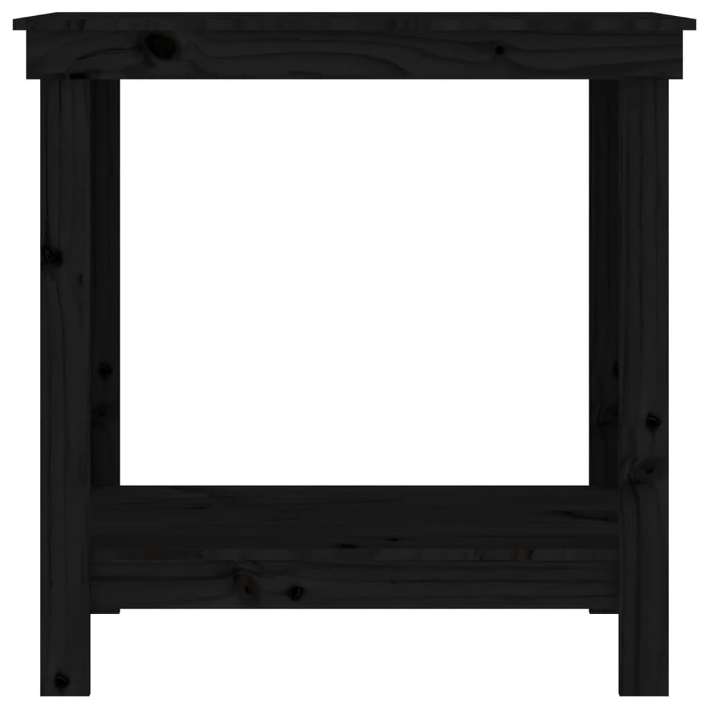 vidaXL Banc de lucru, negru, 80x50x80 cm, lemn masiv pin vidaXL Banc de lucru, negru, 80x50x80 cm, lemn masiv pin