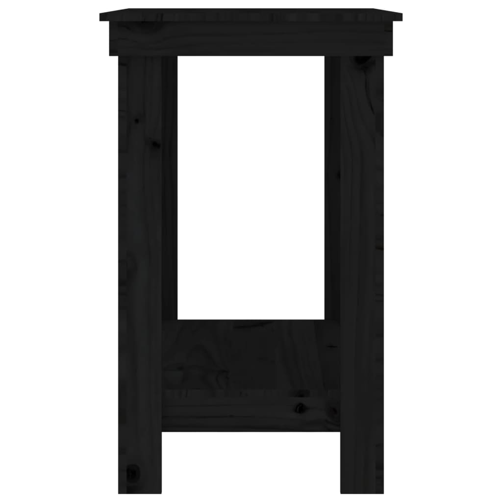 vidaXL Banc de lucru, negru, 80x50x80 cm, lemn masiv pin vidaXL Banc de lucru, negru, 80x50x80 cm, lemn masiv pin