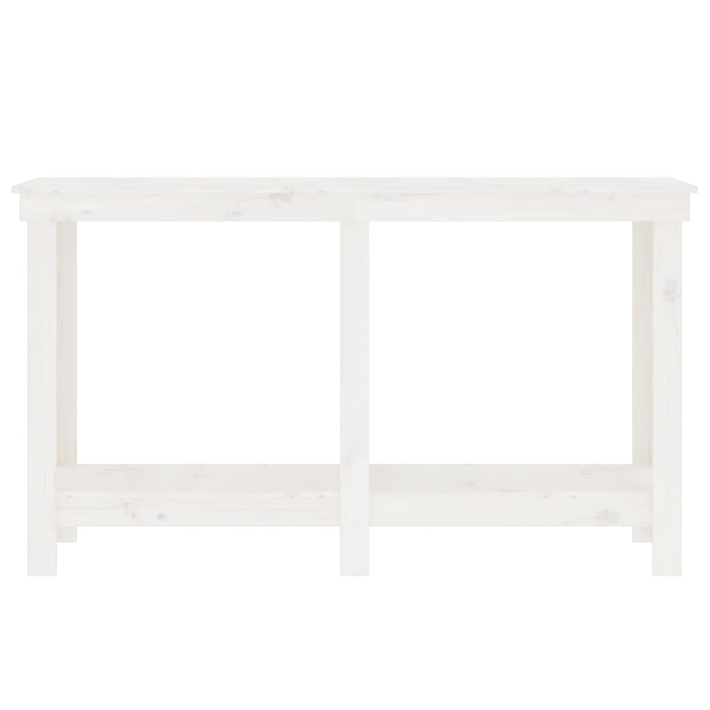 vidaXL Banc de lucru, alb, 140x50x80 cm, lemn masiv pin vidaXL Banc de lucru, alb, 140x50x80 cm, lemn masiv pin