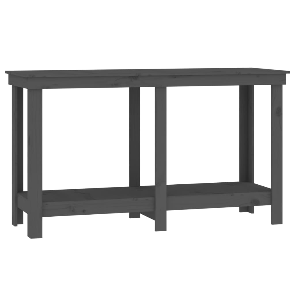 vidaXL Banc de lucru, gri, 140x50x80 cm, lemn masiv pin vidaXL Banc de lucru, gri, 140x50x80 cm, lemn masiv pin