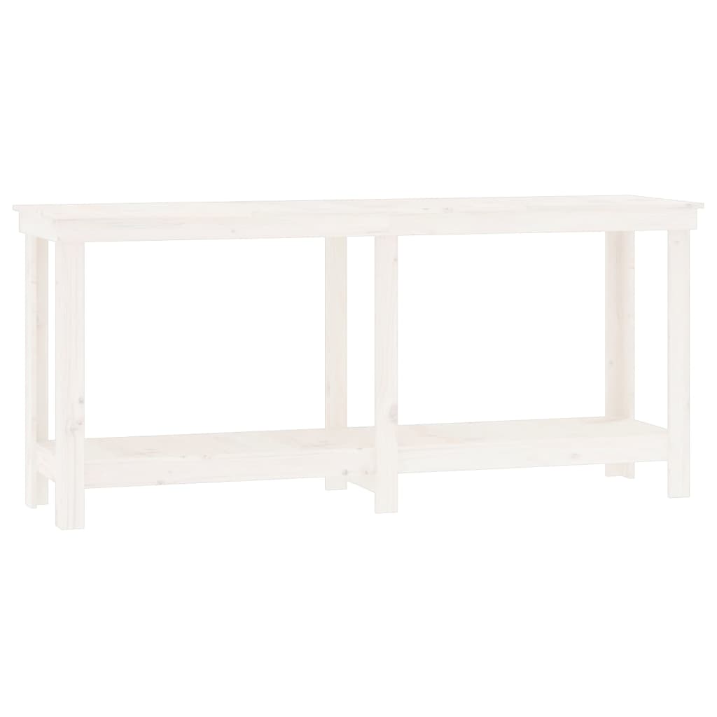 vidaXL Banc de lucru, alb, 180x50x80 cm, lemn masiv pin vidaXL Banc de lucru, alb, 180x50x80 cm, lemn masiv pin