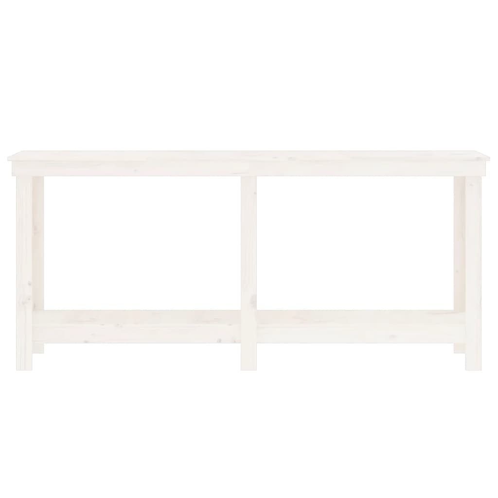 vidaXL Banc de lucru, alb, 180x50x80 cm, lemn masiv pin vidaXL Banc de lucru, alb, 180x50x80 cm, lemn masiv pin