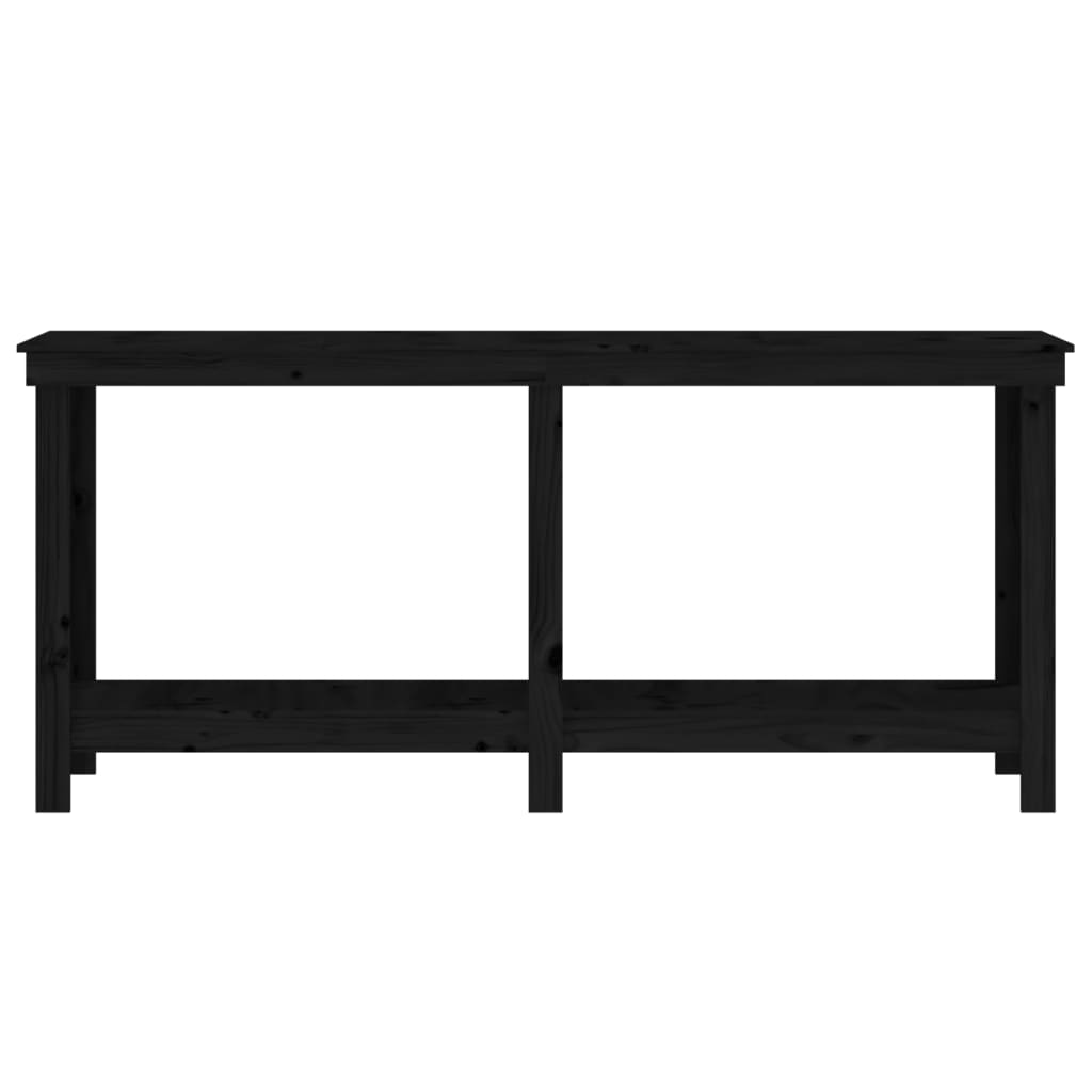 vidaXL Banc de lucru, negru, 180x50x80 cm, lemn masiv pin vidaXL Banc de lucru, negru, 180x50x80 cm, lemn masiv pin
