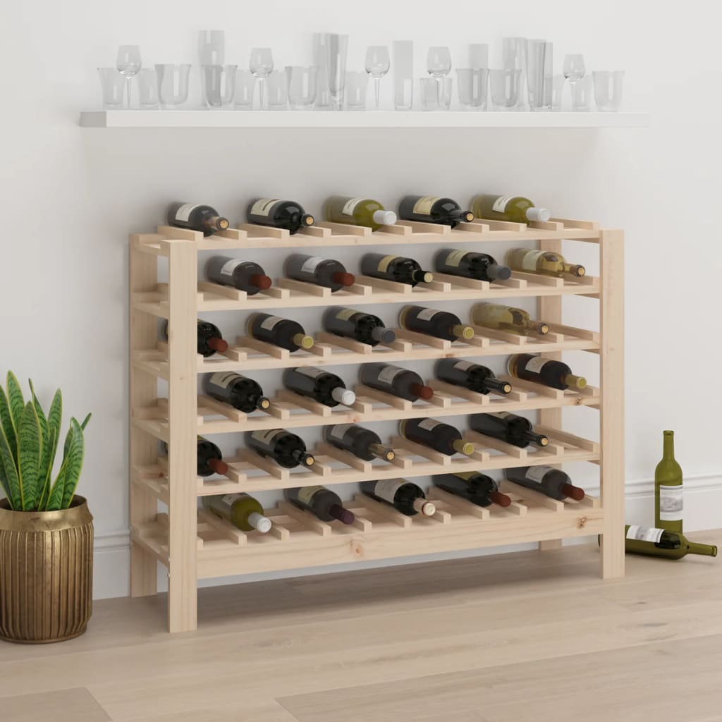 vidaXL Suport de vinuri, 109,5x30x82 cm, lemn masiv de pin vidaXL Suport de vinuri, 109,5x30x82 cm, lemn masiv de pin
