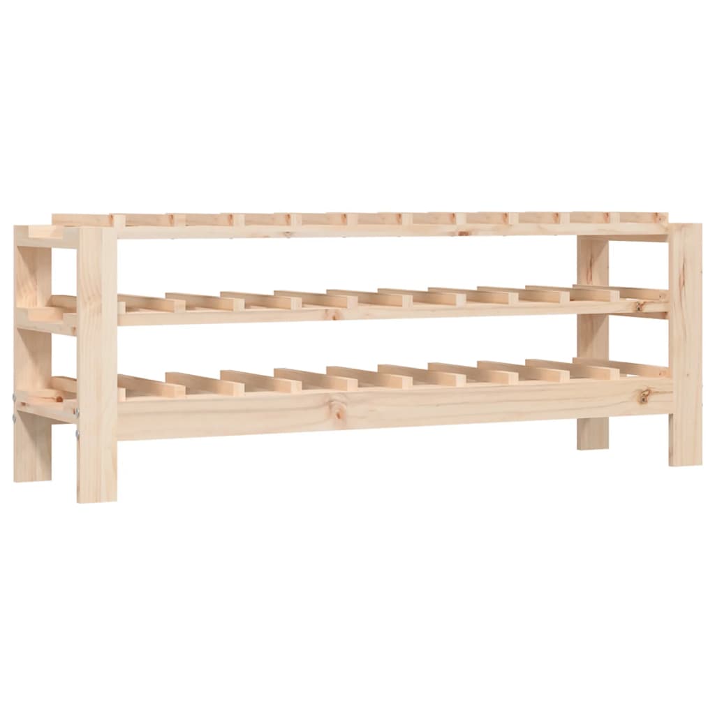 vidaXL Suport de vinuri, 109,5x30x42 cm, lemn masiv de pin vidaXL Suport de vinuri, 109,5x30x42 cm, lemn masiv de pin