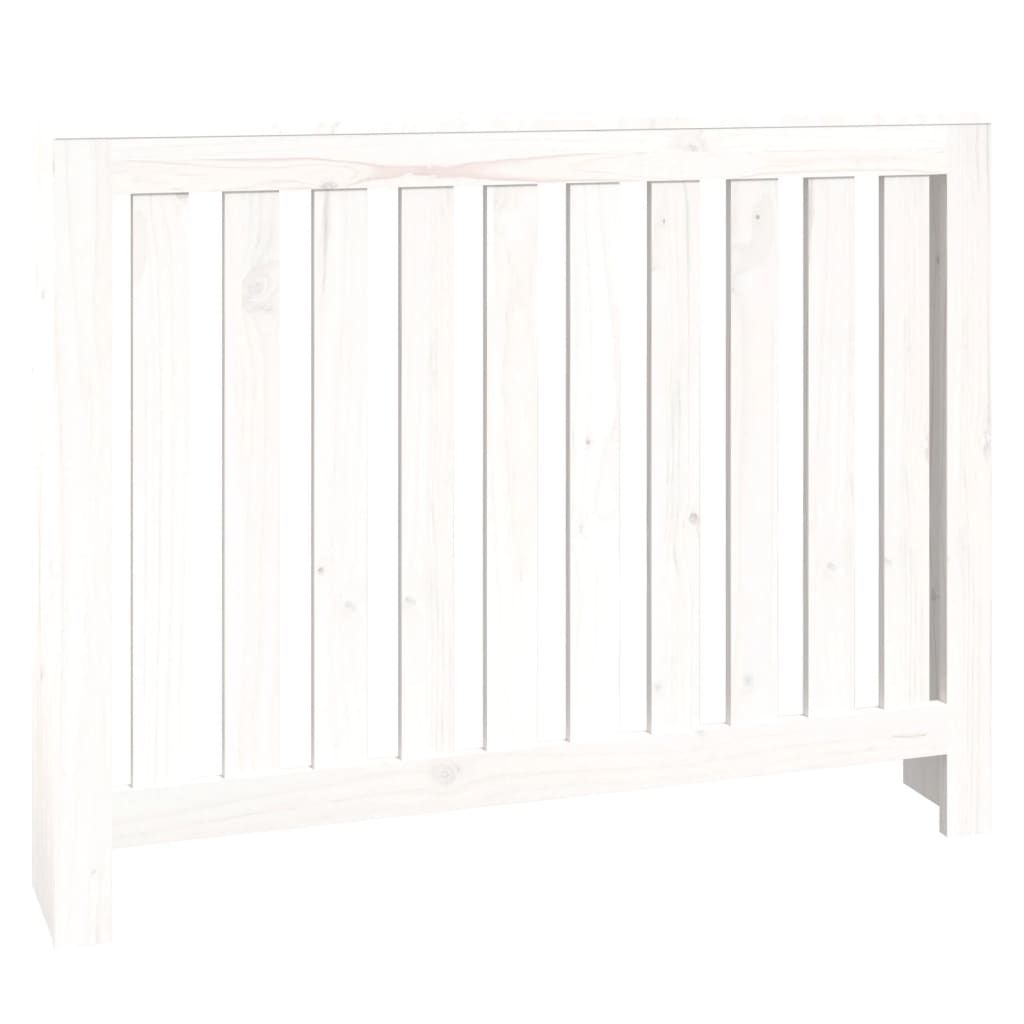 vidaXL Mască pentru calorifer, alb, 108,5x19x84 cm, lemn masiv de pin vidaXL Mască pentru calorifer, alb, 108,5x19x84 cm, lemn masiv de pin