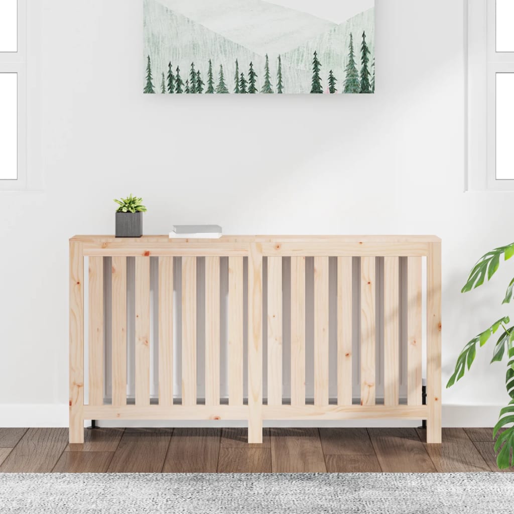 vidaXL Mască pentru calorifer, 153x19x84 cm, lemn masiv de pin