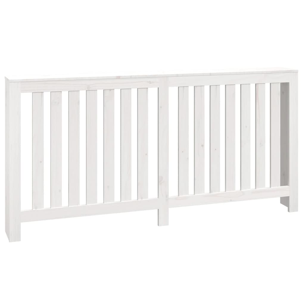 vidaXL Mască pentru calorifer, alb, 169x19x84 cm, lemn masiv de pin vidaXL Mască pentru calorifer, alb, 169x19x84 cm, lemn masiv de pin