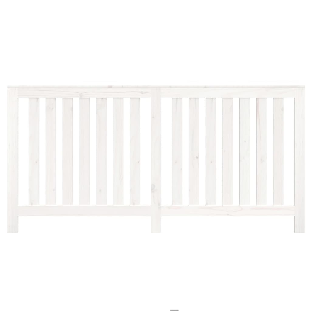 vidaXL Mască pentru calorifer, alb, 169x19x84 cm, lemn masiv de pin vidaXL Mască pentru calorifer, alb, 169x19x84 cm, lemn masiv de pin