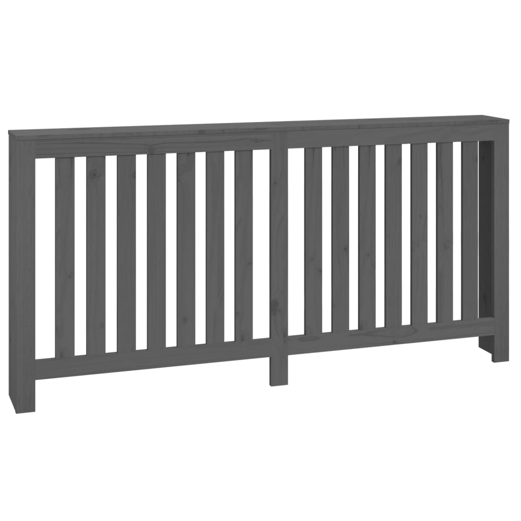 vidaXL Mască pentru calorifer, gri, 169x19x84 cm, lemn masiv de pin vidaXL Mască pentru calorifer, gri, 169x19x84 cm, lemn masiv de pin