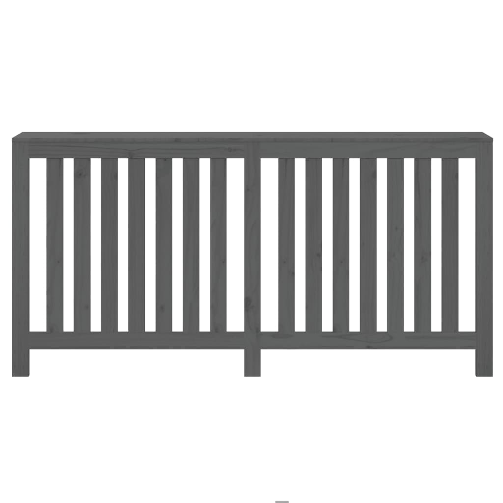 vidaXL Mască pentru calorifer, gri, 169x19x84 cm, lemn masiv de pin vidaXL Mască pentru calorifer, gri, 169x19x84 cm, lemn masiv de pin