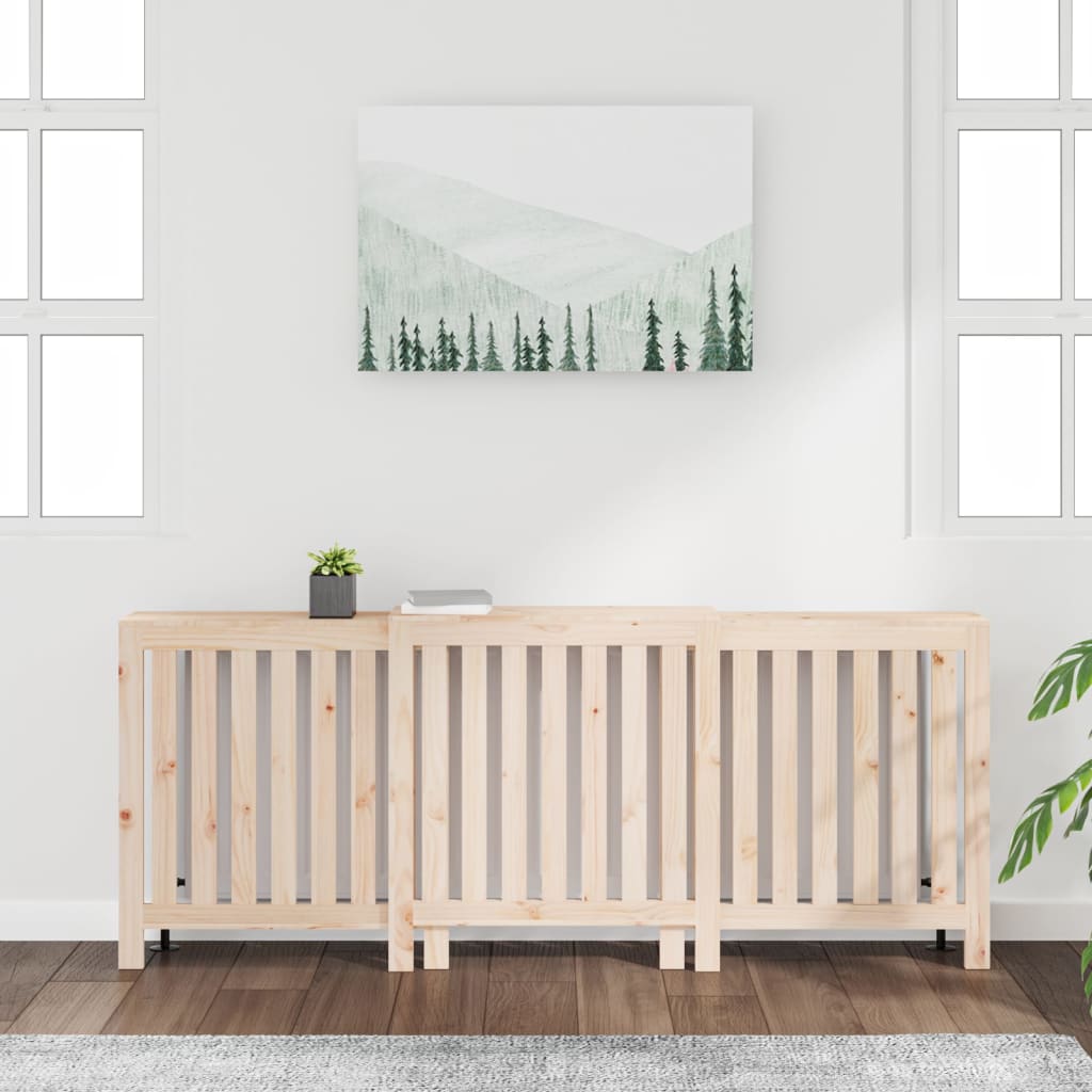 vidaXL Mască pentru calorifer, 210x21x85 cm, lemn masiv de pin