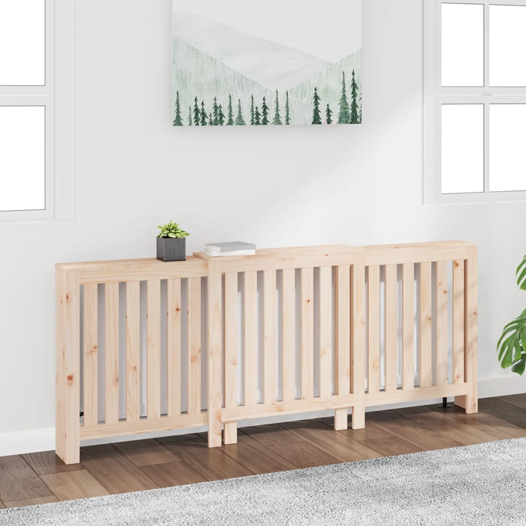 vidaXL Mască pentru calorifer, 210x21x85 cm, lemn masiv de pin