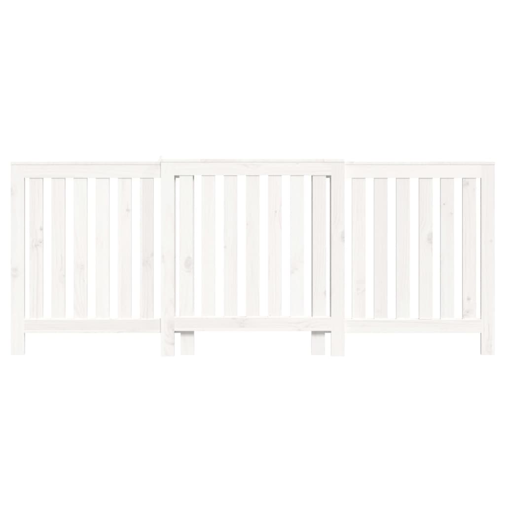 vidaXL Mască pentru calorifer, alb, 210x21x85 cm, lemn masiv de pin vidaXL Mască pentru calorifer, alb, 210x21x85 cm, lemn masiv de pin