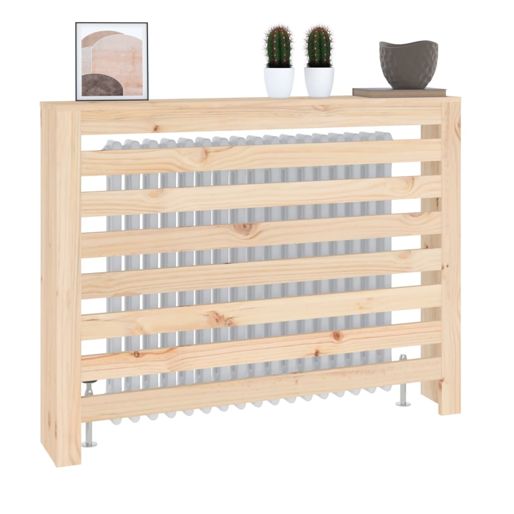 vidaXL Mască pentru calorifer, 108,5x19x84 cm, lemn masiv de pin vidaXL Mască pentru calorifer, 108,5x19x84 cm, lemn masiv de pin