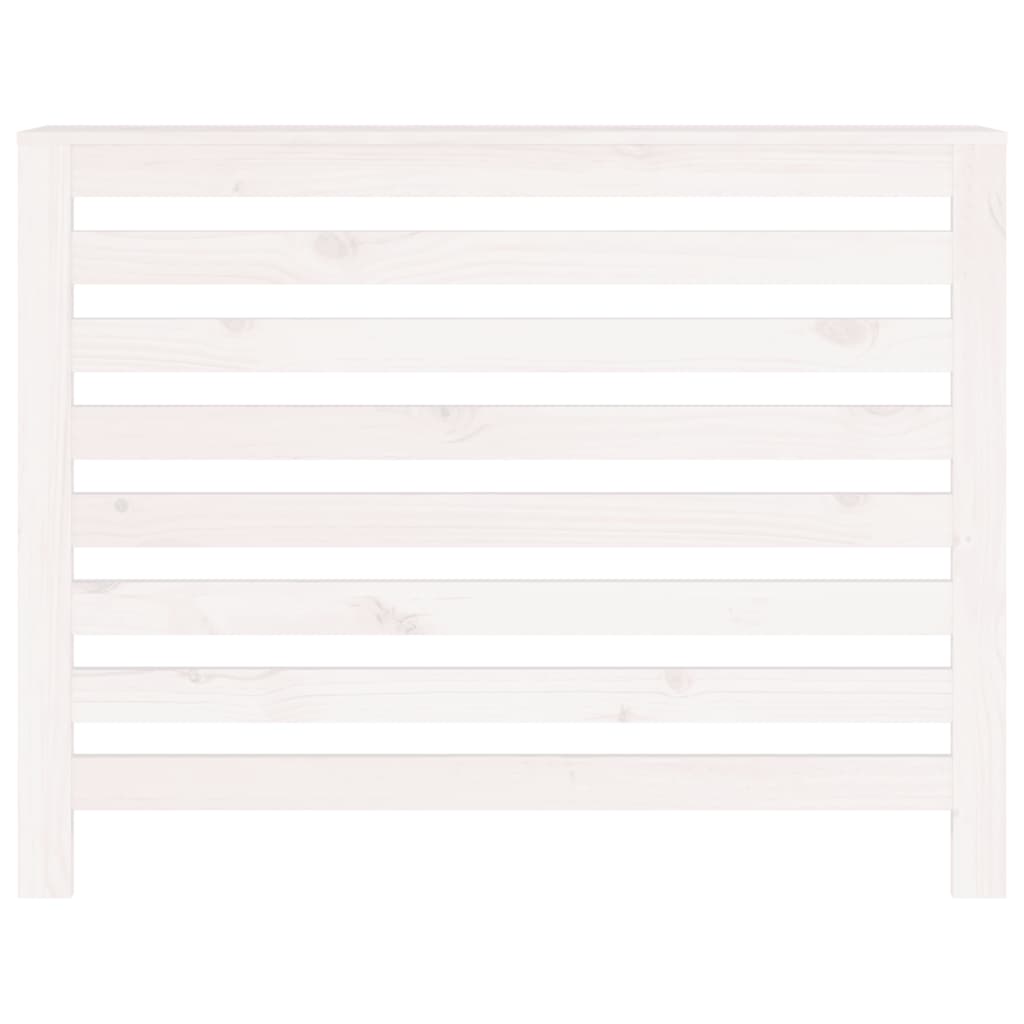 vidaXL Mască pentru calorifer, alb, 108,5x19x84 cm, lemn masiv de pin vidaXL Mască pentru calorifer, alb, 108,5x19x84 cm, lemn masiv de pin