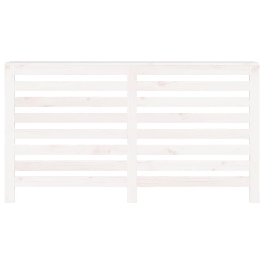 vidaXL Mască pentru calorifer, alb, 153x19x84 cm, lemn masiv de pin vidaXL Mască pentru calorifer, alb, 153x19x84 cm, lemn masiv de pin