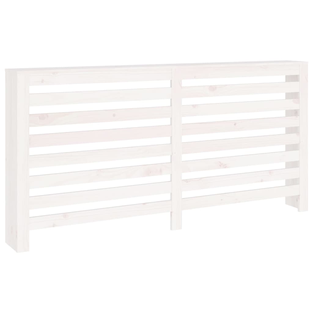 vidaXL Mască pentru calorifer, alb, 169x19x84 cm, lemn masiv de pin vidaXL Mască pentru calorifer, alb, 169x19x84 cm, lemn masiv de pin