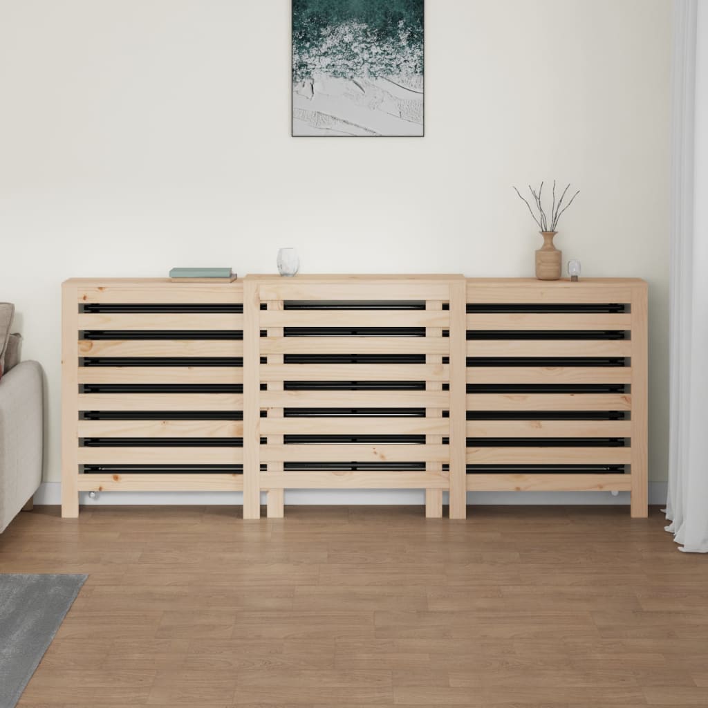 vidaXL Mască pentru calorifer, 210x21x85 cm, lemn masiv de pin vidaXL Mască pentru calorifer, 210x21x85 cm, lemn masiv de pin