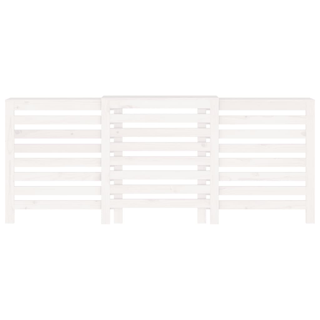 vidaXL Mască pentru calorifer, alb, 210x21x85 cm, lemn masiv de pin vidaXL Mască pentru calorifer, alb, 210x21x85 cm, lemn masiv de pin