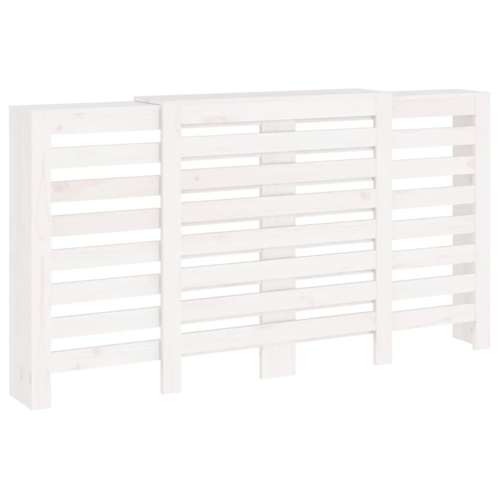 vidaXL Mască pentru calorifer, alb, 210x21x85 cm, lemn masiv de pin vidaXL Mască pentru calorifer, alb, 210x21x85 cm, lemn masiv de pin
