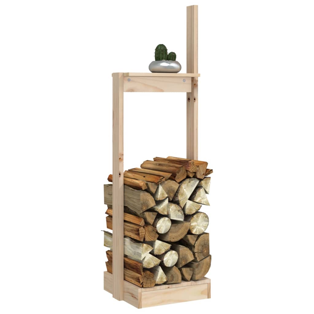 vidaXL Suport pentru bușteni, 33,5x30x110 cm, lemn masiv pin