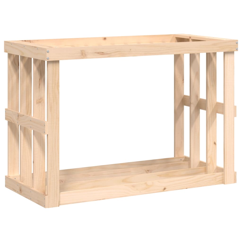 vidaXL Suport bușteni de exterior, 108x52x74 cm, lemn masiv pin