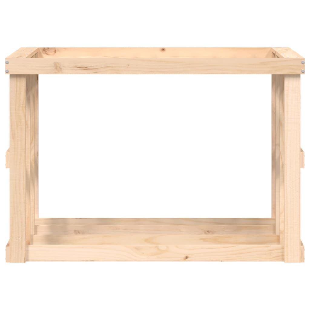 vidaXL Suport bușteni de exterior, 108x52x74 cm, lemn masiv pin
