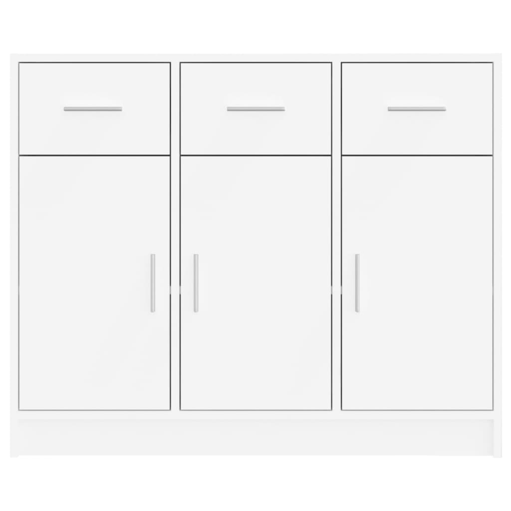 vidaXL Servantă, alb, 91x28x75 cm, lemn compozit vidaXL Servantă, alb, 91x28x75 cm, lemn compozit