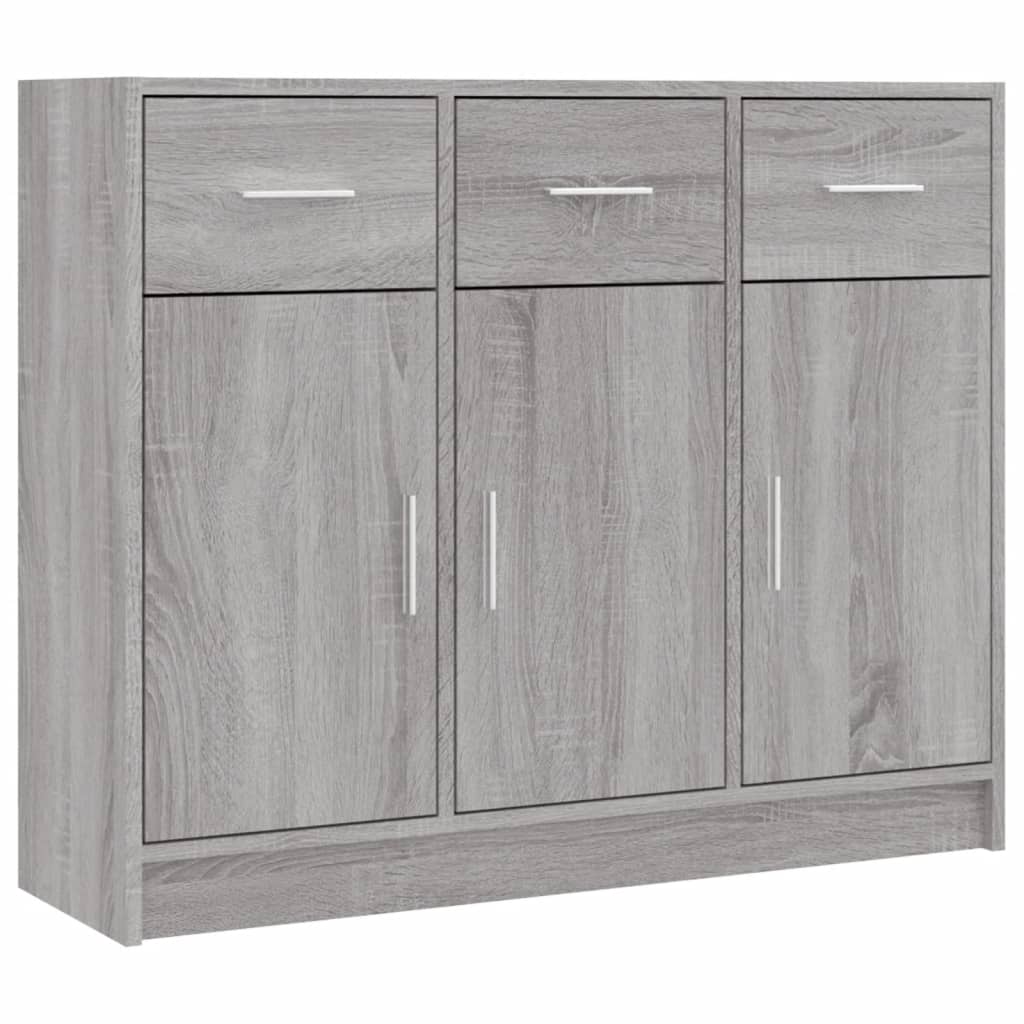 vidaXL Servantă, gri sonoma,91x28x75 cm, lemn prelucrat
