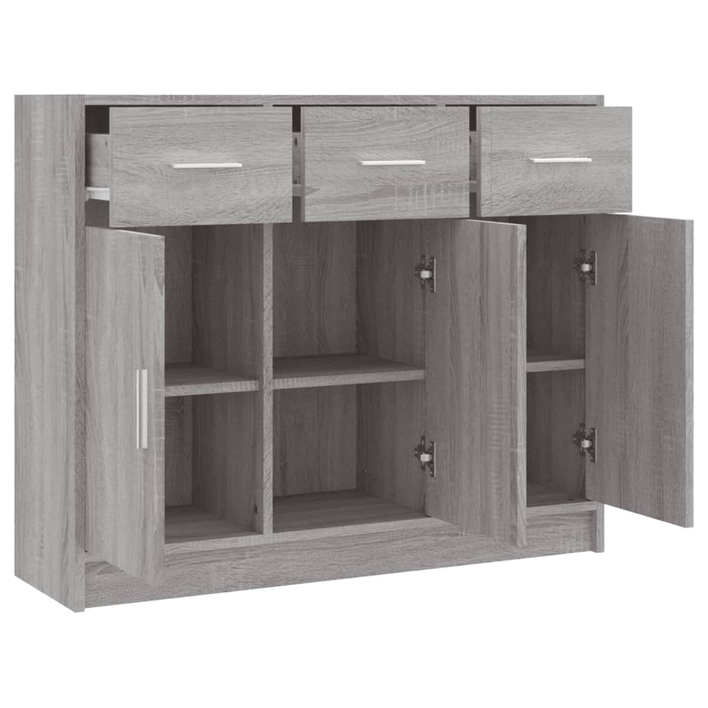 vidaXL Servantă, gri sonoma,91x28x75 cm, lemn prelucrat