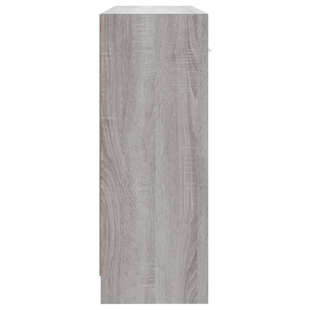 vidaXL Servantă, gri sonoma,91x28x75 cm, lemn prelucrat