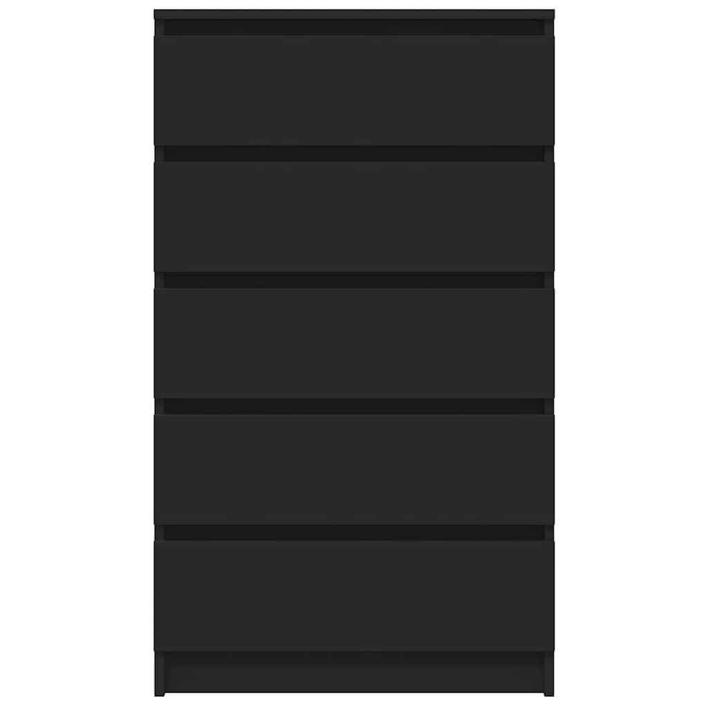 vidaXL Dulap cu sertar, negru, 60x36x103 cm, lemn prelucrat