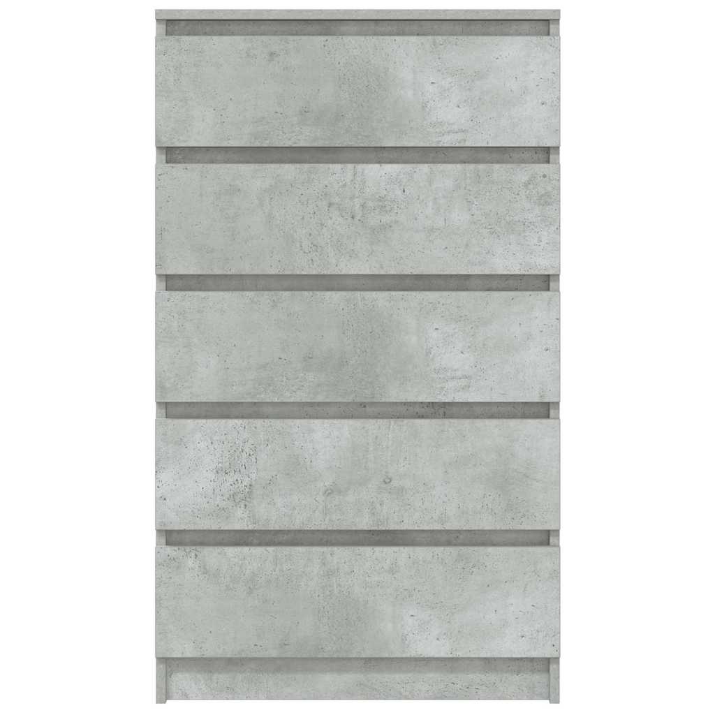 vidaXL Dulap cu sertare, gri beton, 60x36x103 cm, lemn prelucrat