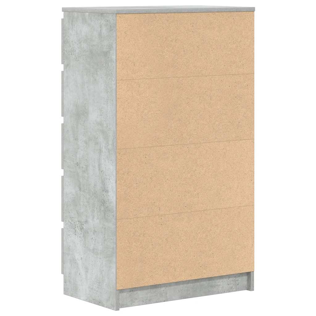 vidaXL Dulap cu sertare, gri beton, 60x36x103 cm, lemn prelucrat