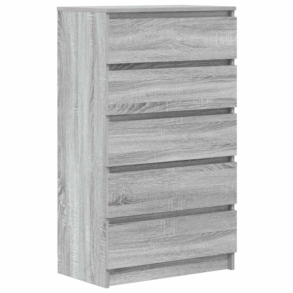 vidaXL Dulap cu sertar, gri sonoma, 60x36x103 cm, lemn prelucrat