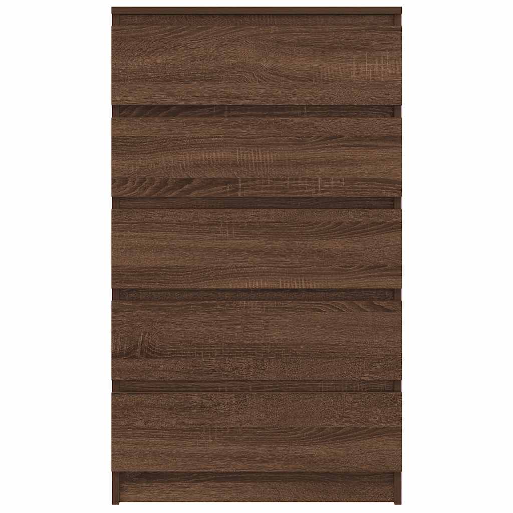 vidaXL Dulap cu sertar, stejar maro, 60x36x103 cm, lemn prelucrat