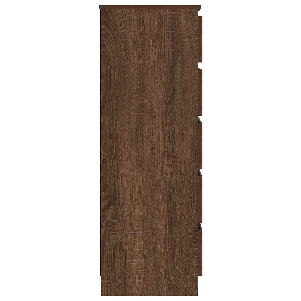 vidaXL Dulap cu sertar, stejar maro, 60x36x103 cm, lemn prelucrat