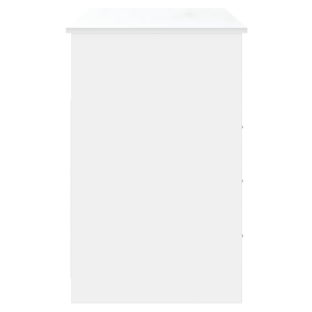 vidaXL Birou cu sertare, alb, 102x50x76 cm, lemn prelucrat vidaXL Birou cu sertare, alb, 102x50x76 cm, lemn prelucrat