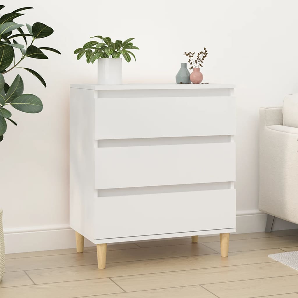 vidaXL Servantă, alb, 60x35x70 cm, lemn prelucrat vidaXL Servantă, alb, 60x35x70 cm, lemn prelucrat