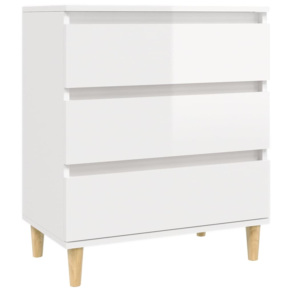 vidaXL Servantă, alb extralucios, 60x35x70 cm, lemn prelucrat vidaXL Servantă, alb extralucios, 60x35x70 cm, lemn prelucrat