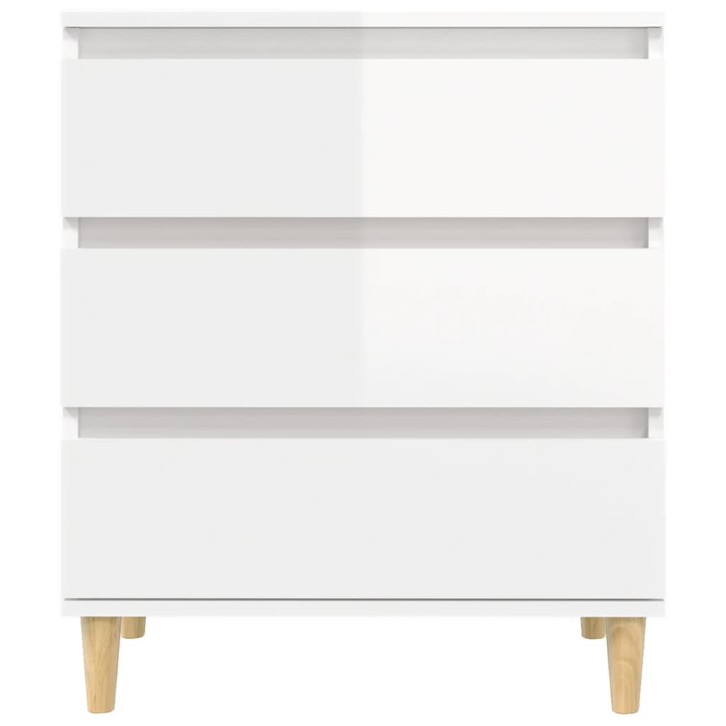 vidaXL Servantă, alb extralucios, 60x35x70 cm, lemn prelucrat vidaXL Servantă, alb extralucios, 60x35x70 cm, lemn prelucrat