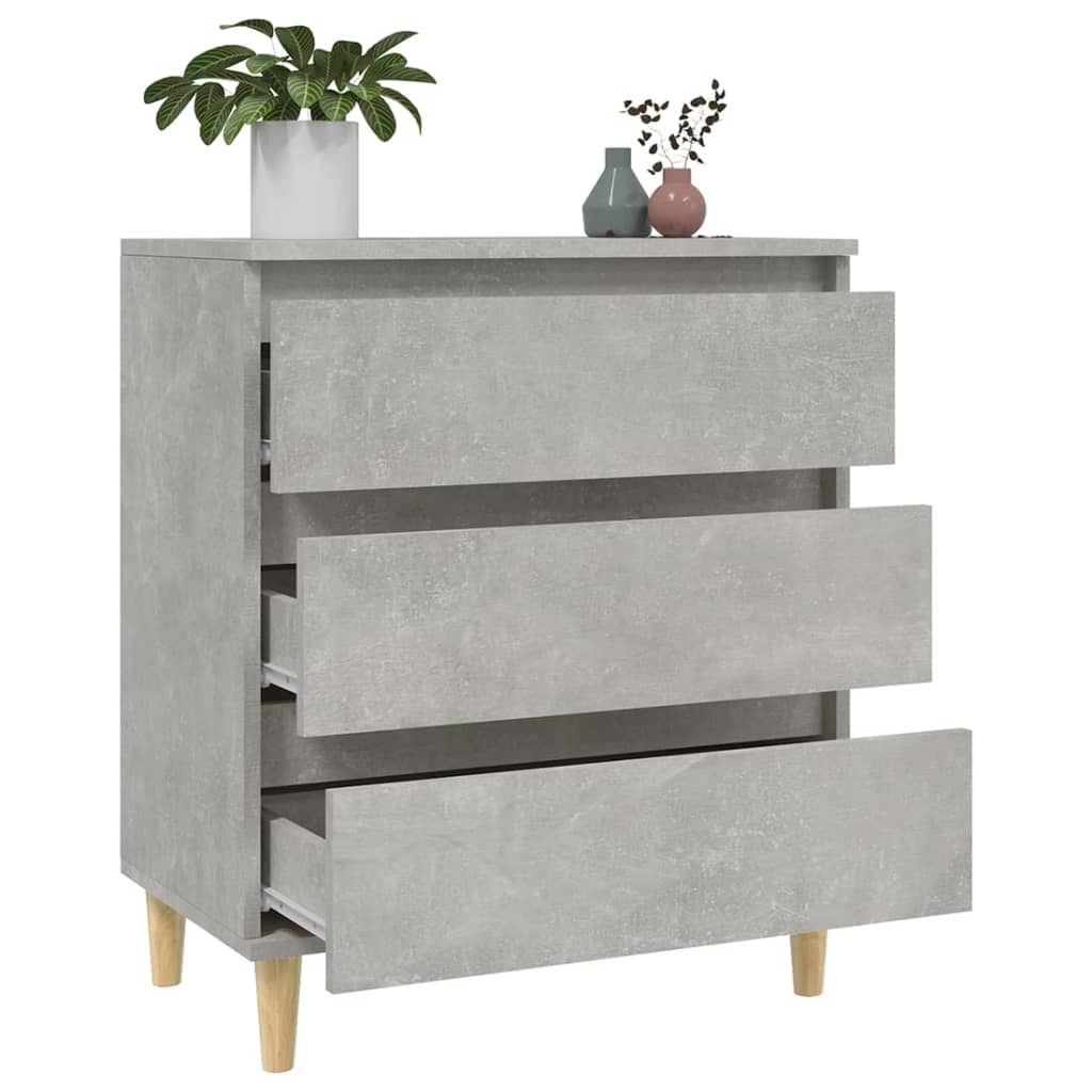 vidaXL Servantă, gri beton, 60x35x70 cm, lemn prelucrat vidaXL Servantă, gri beton, 60x35x70 cm, lemn prelucrat