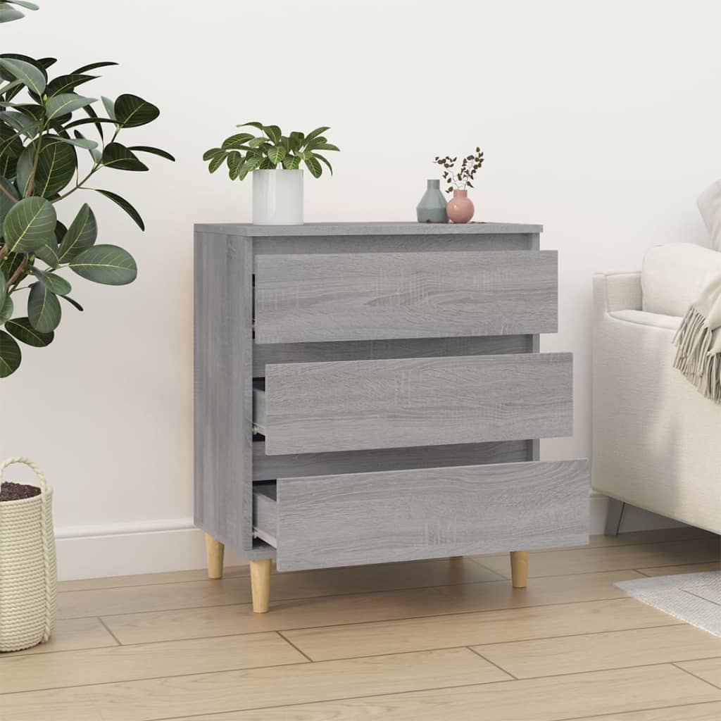 vidaXL Servantă, sonoma gri, 60x35x70 cm, lemn prelucrat