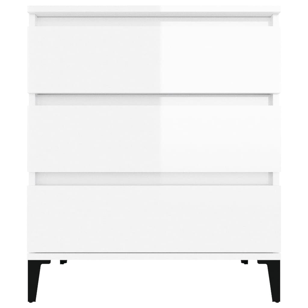 vidaXL Servantă, alb extralucios, 60x35x70 cm, lemn prelucrat vidaXL Servantă, alb extralucios, 60x35x70 cm, lemn prelucrat