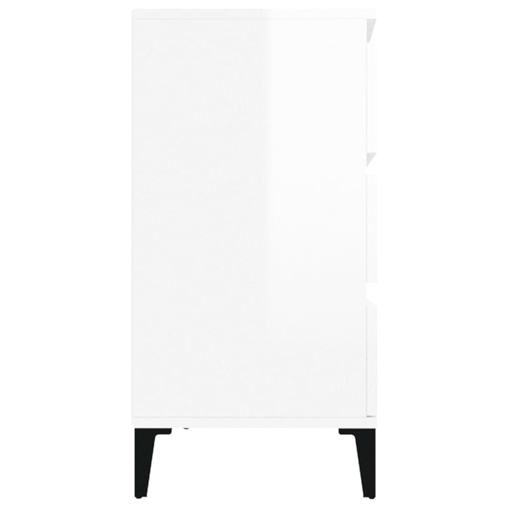 vidaXL Servantă, alb extralucios, 60x35x70 cm, lemn prelucrat vidaXL Servantă, alb extralucios, 60x35x70 cm, lemn prelucrat
