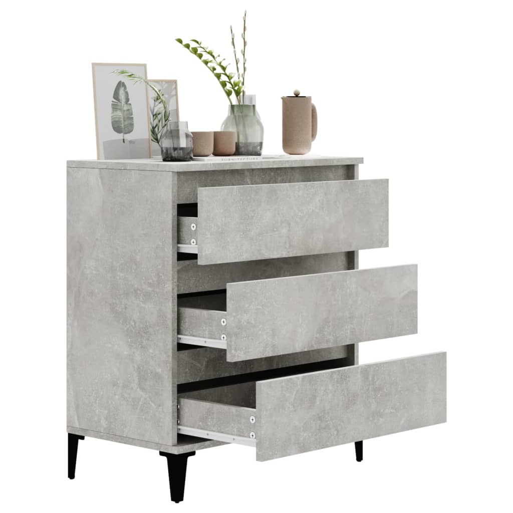vidaXL Servantă, gri beton, 60x35x70 cm, lemn prelucrat vidaXL Servantă, gri beton, 60x35x70 cm, lemn prelucrat